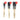 set of 3 mixed size paint brushes