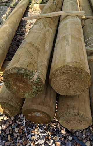 Full Rounded Pointed Posts Fence Machined Round Posts (Pointed) – Crestala Fencing Centre