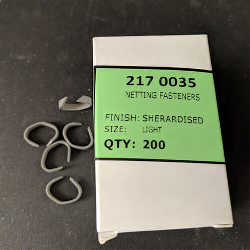 Netting Rings Netting Clips and Rings – Crestala Fencing Centre