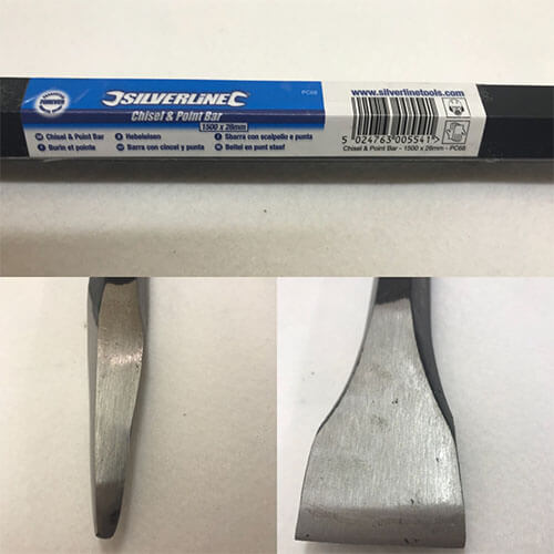 Point Chisel Bar Chisel and Point Bar for breaking up concrete around posts – Crestala ...